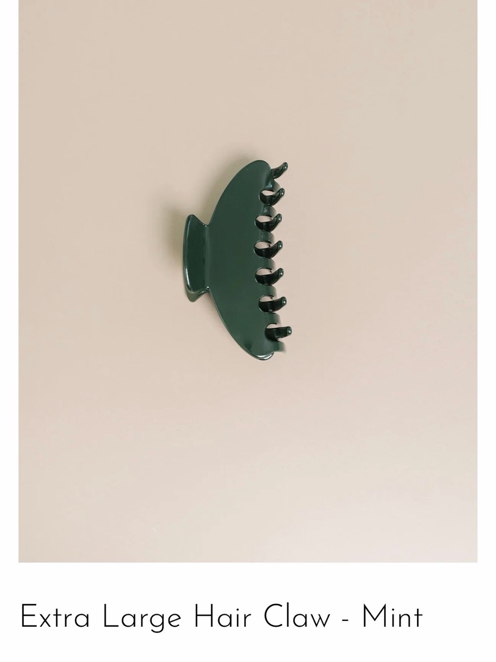 Dark Green nat+noor Hair Claw Clip - Classic Grip